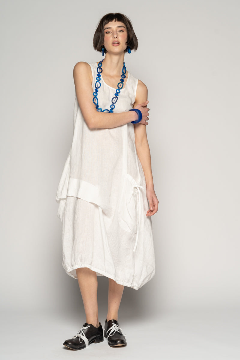 DOGSTAR Sabi Tuck Dress White