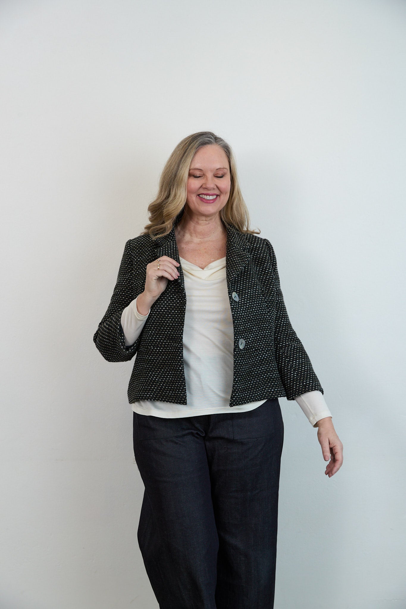 SYLVIA RILEY Cora Cowl neck top