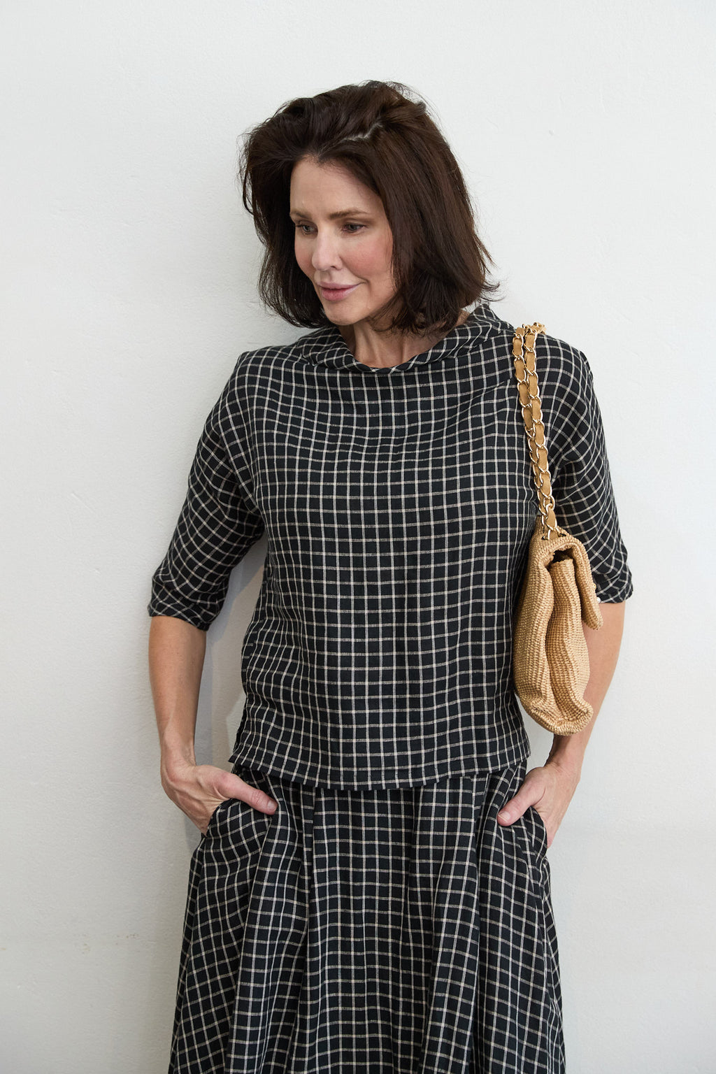 Guilia linen top