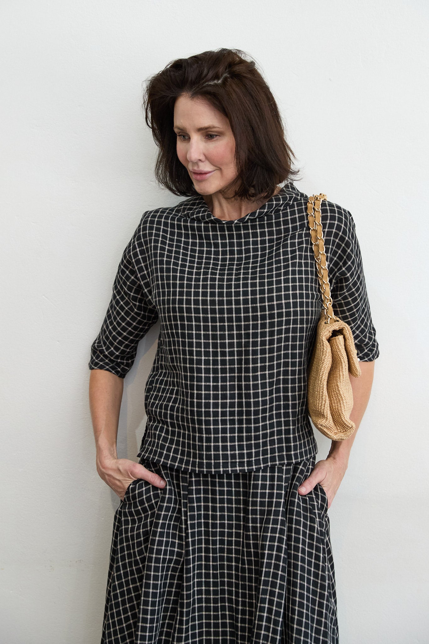 Guilia linen top
