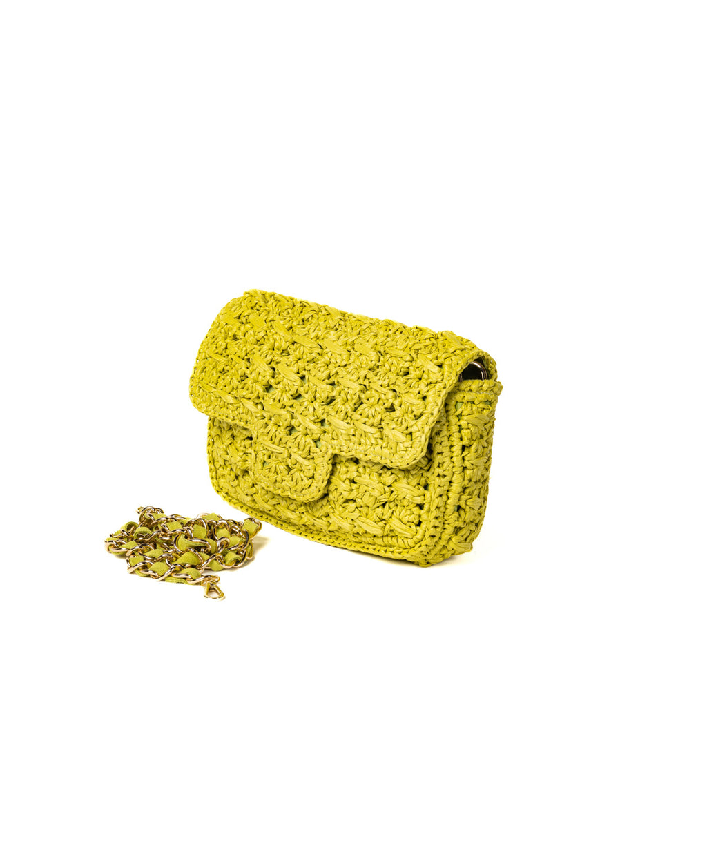 BIDINIS Lucrezia Small Raffia Shoulder Bag