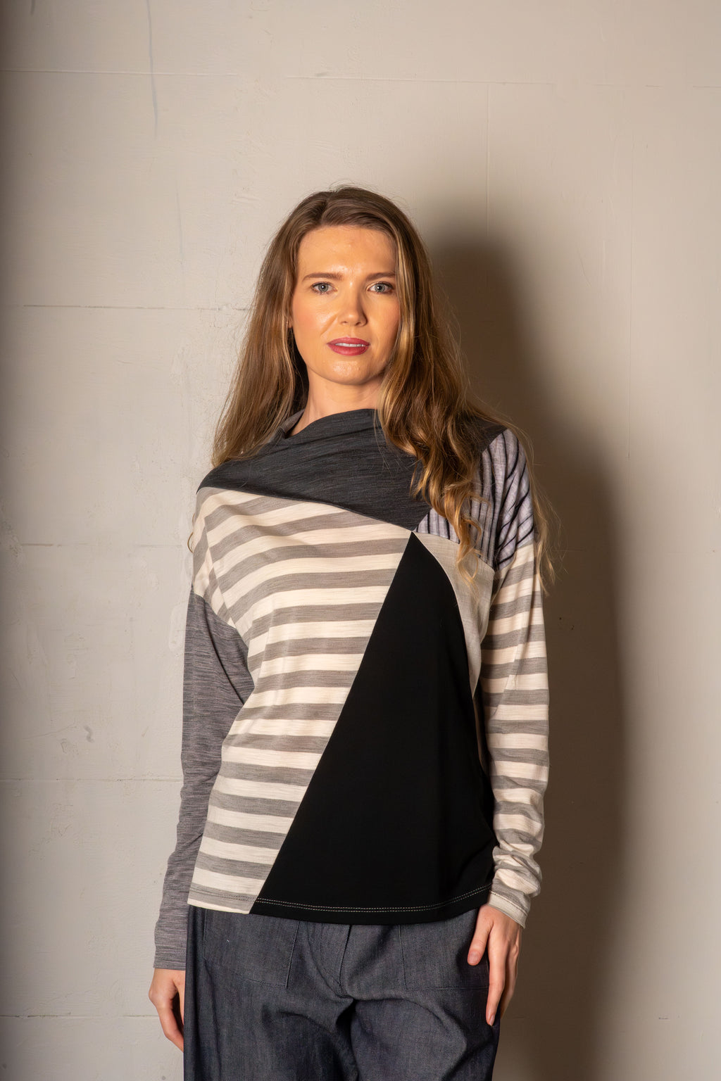 SYLVIA RILEY Calliope merino jersey top