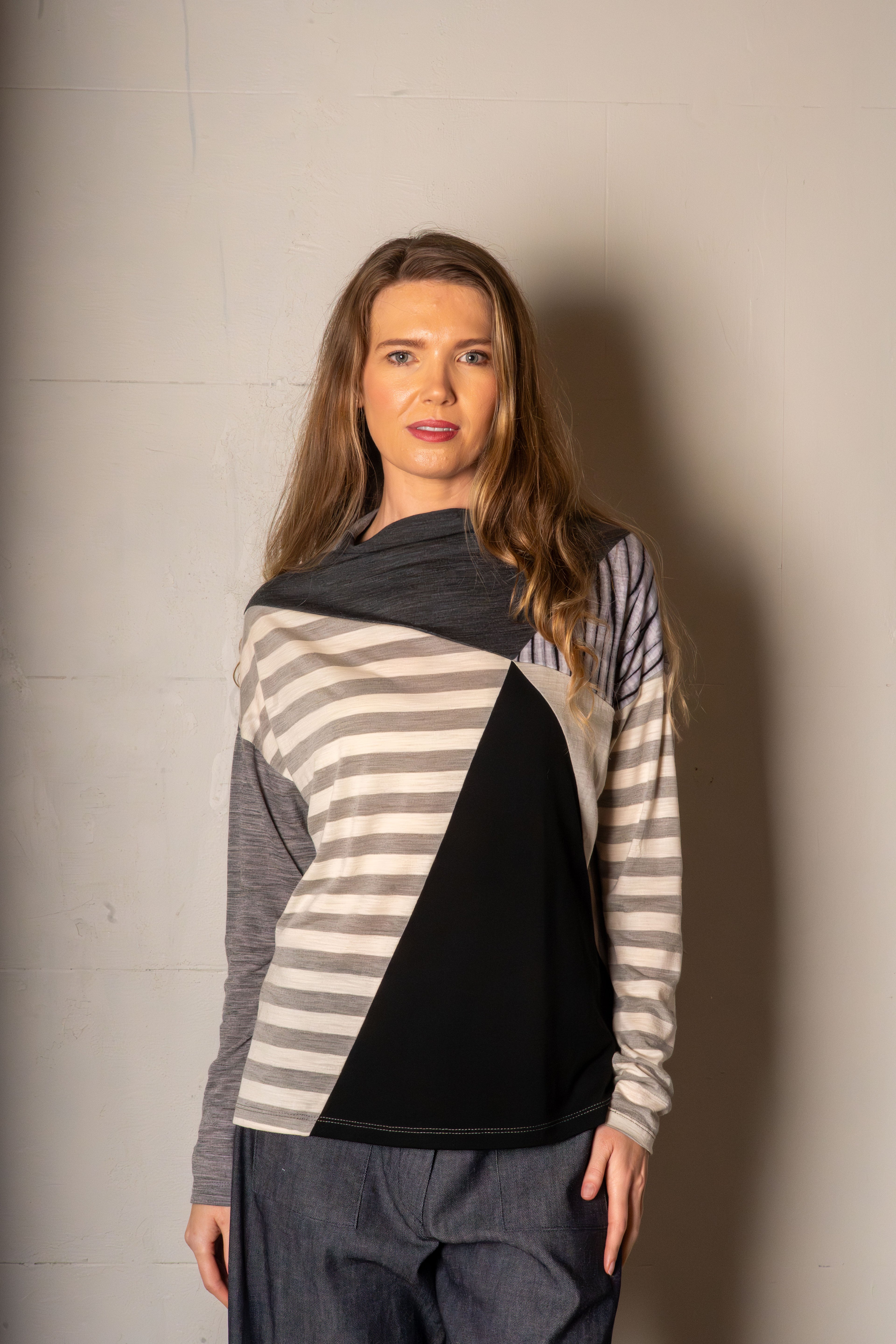 SYLVIA RILEY Calliope merino jersey top
