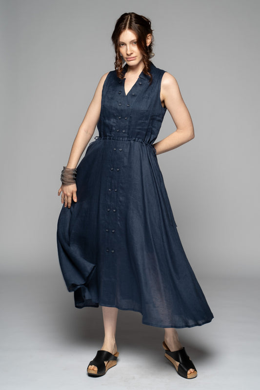 DOGSTAR Agnes Tuck Dress Ocean