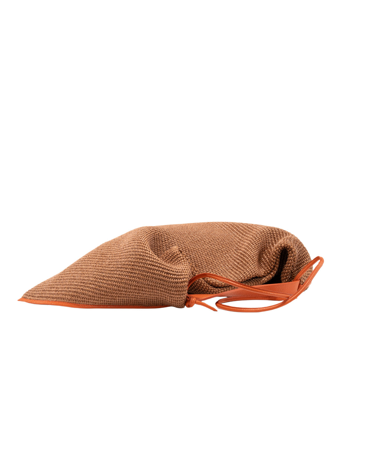 BIDINIS Eleonora hobo raffia bag Tobacco/orange