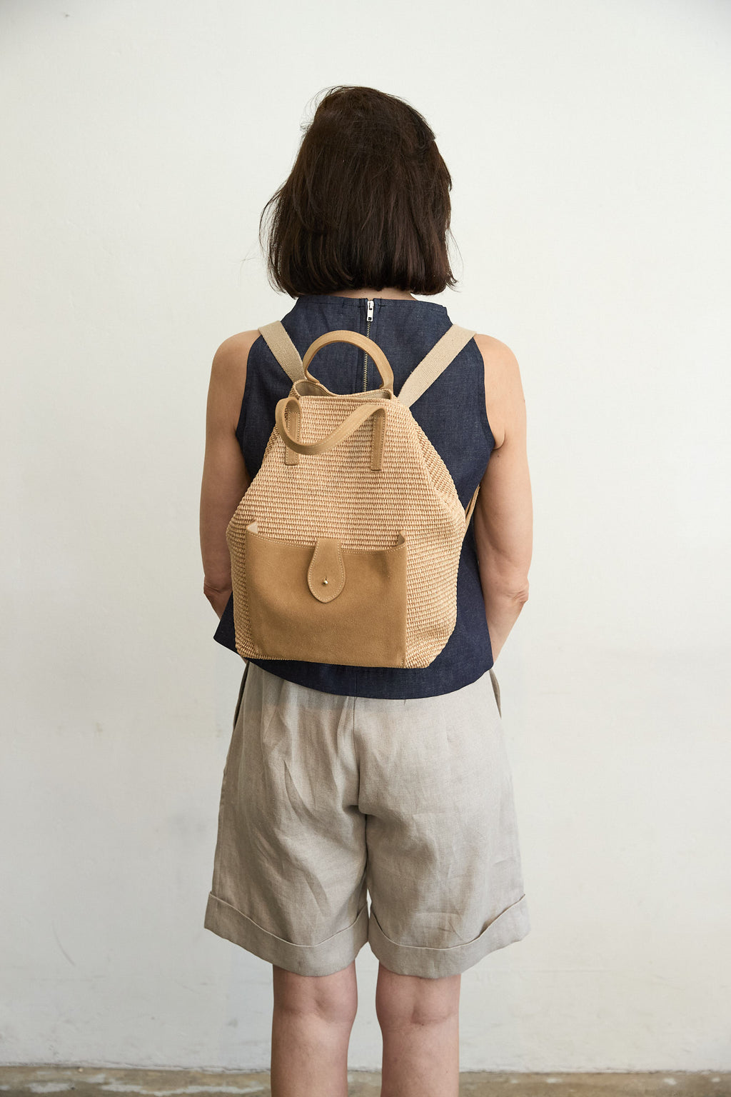 Astoria Indigo Zipper Top