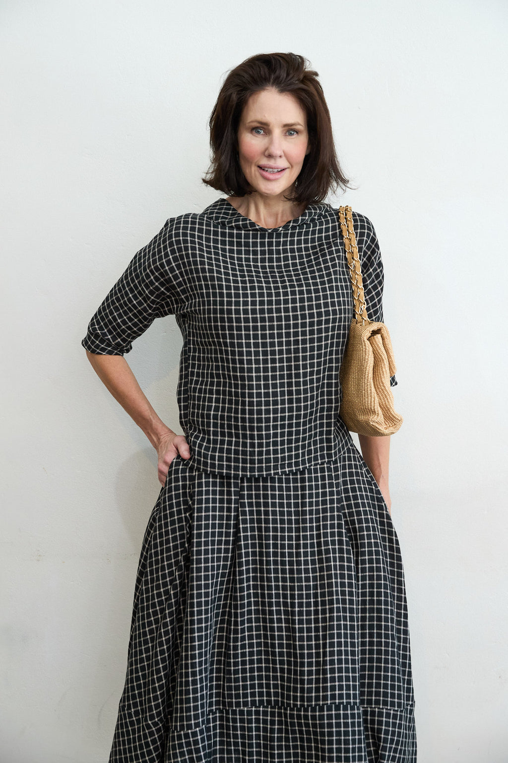 Guilia linen top