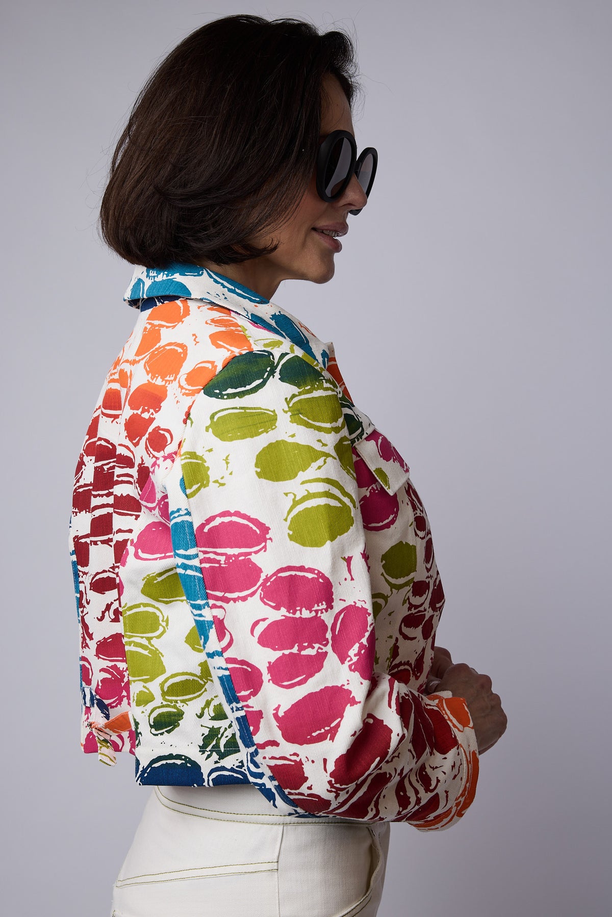 SYLVIA RILEY Dulcie Banksia Pod Cropped Jacket