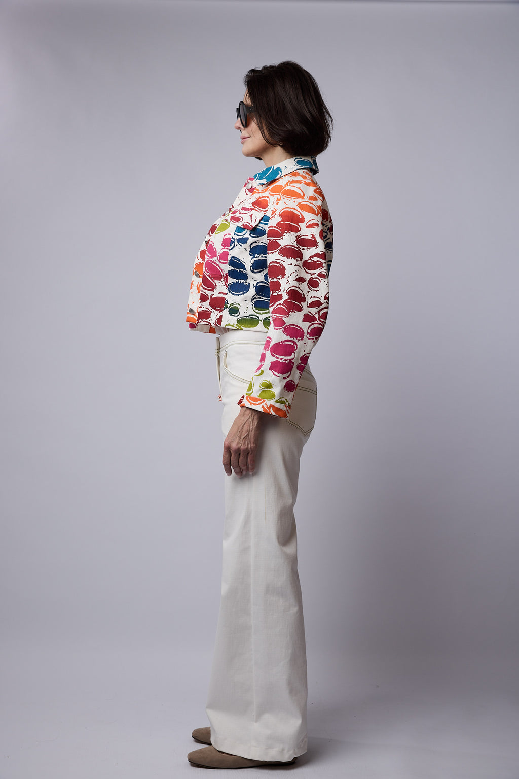 SYLVIA RILEY Dulcie Banksia Pod Cropped Jacket