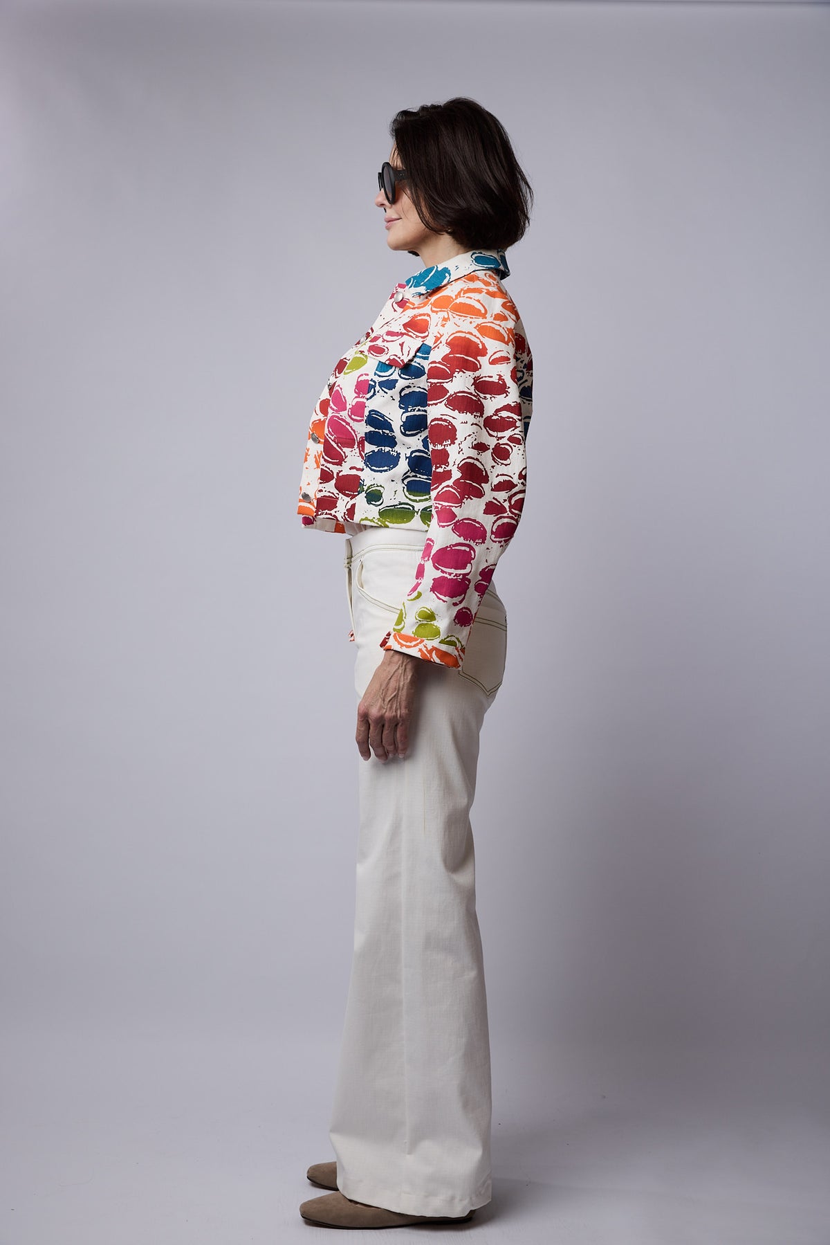 SYLVIA RILEY Dulcie Banksia Pod Cropped Jacket