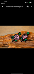 Pink Waratah Earrings