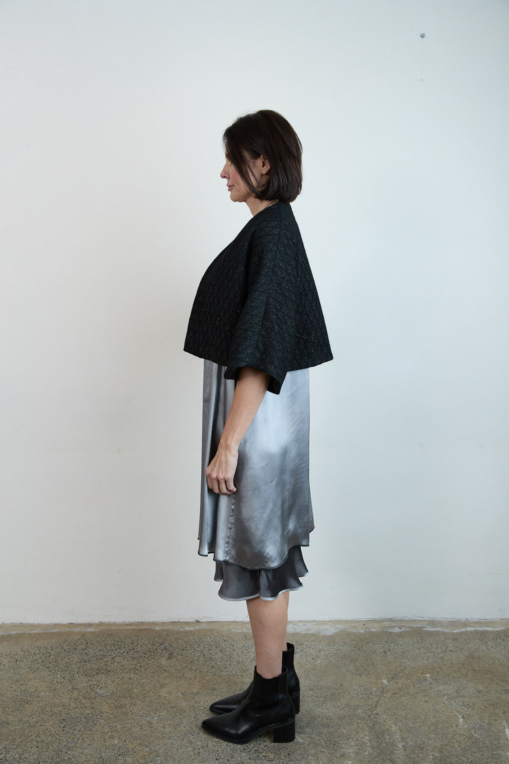 Greta Mini Jacket black/silver