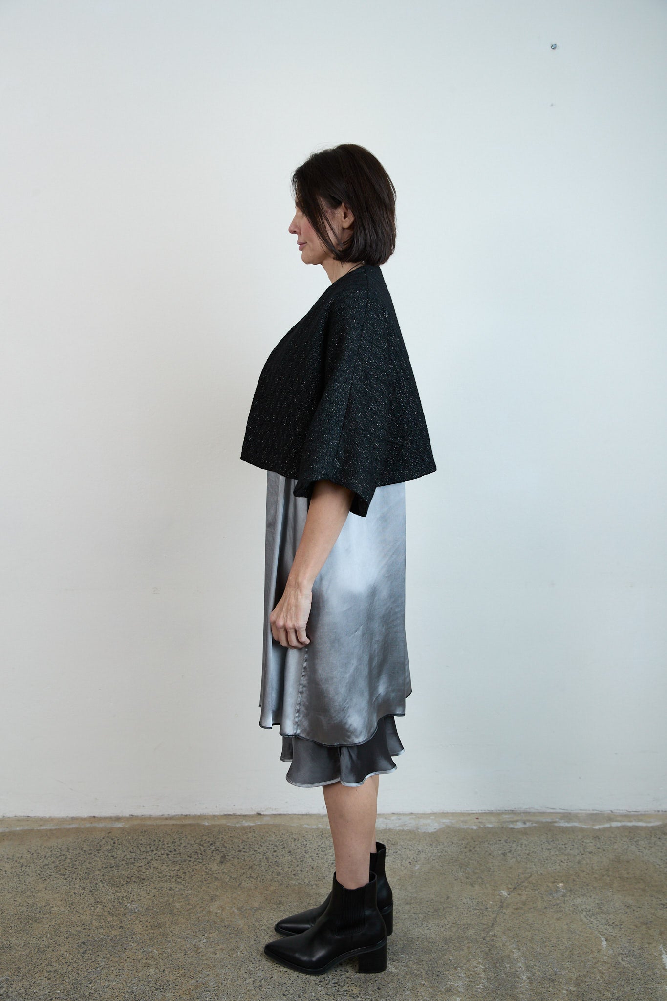 Greta Mini Jacket black/silver