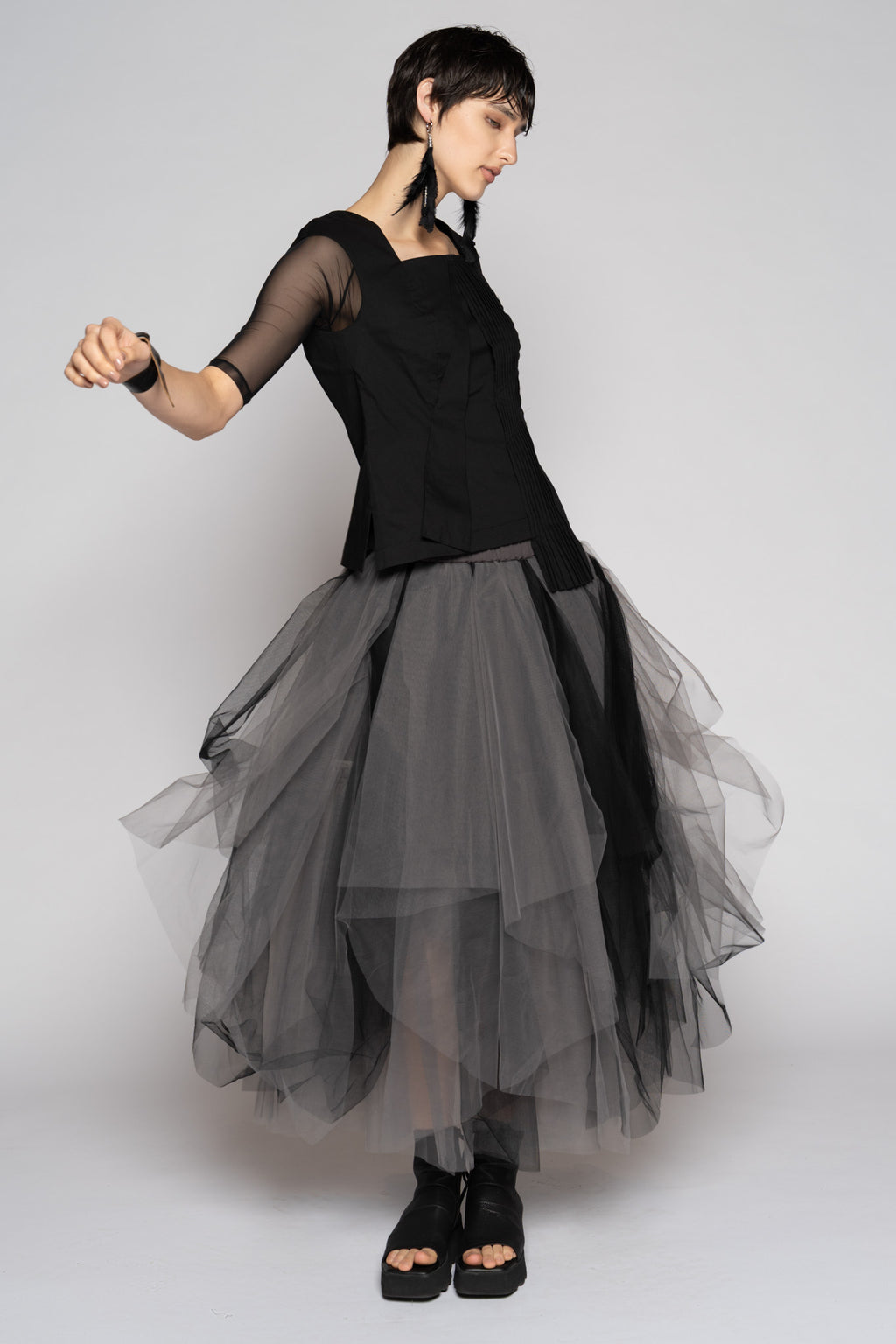 DOGSTAR Axis Tulle Skirt smoke