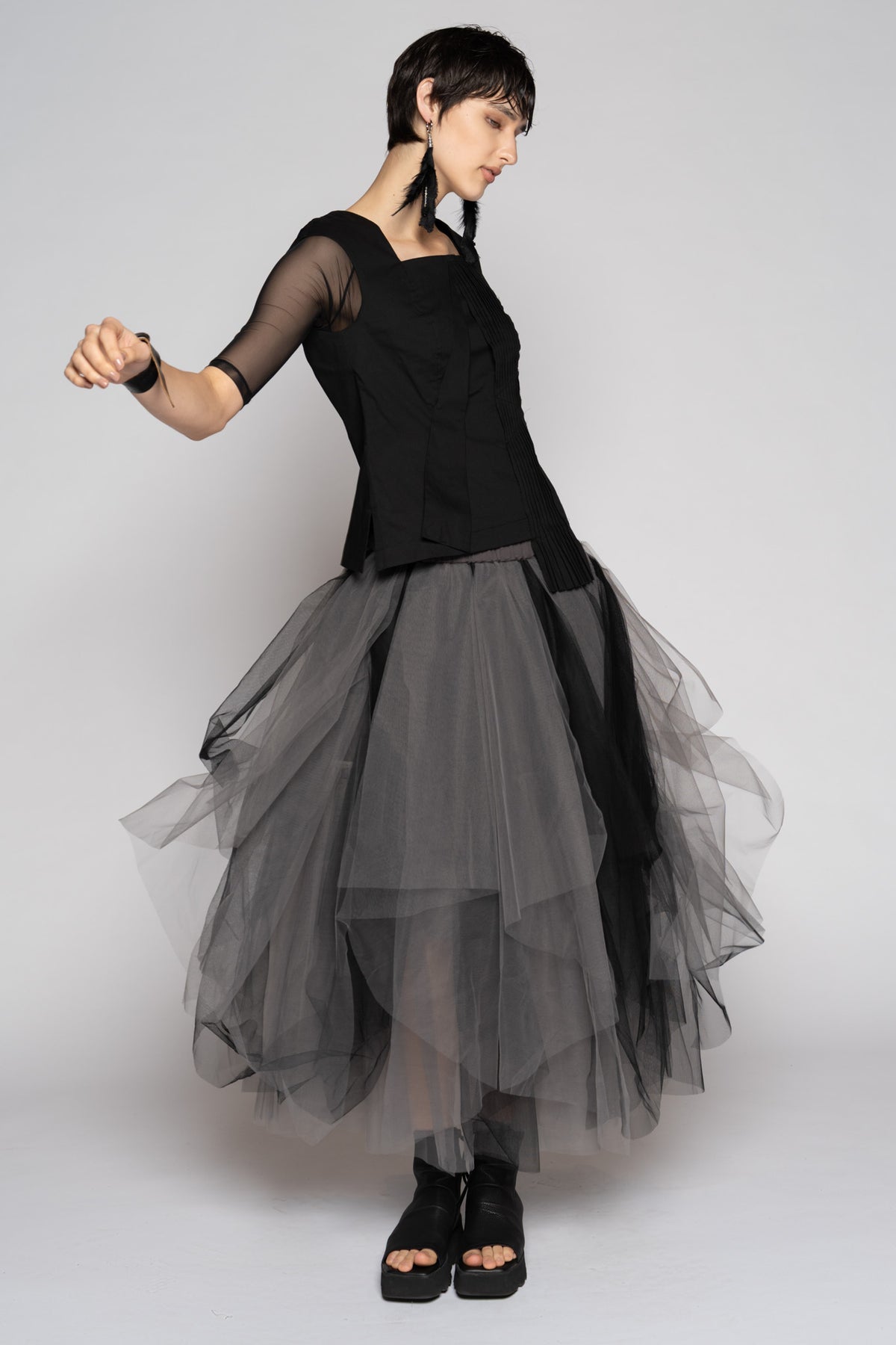 DOGSTAR Axis Tulle Skirt smoke