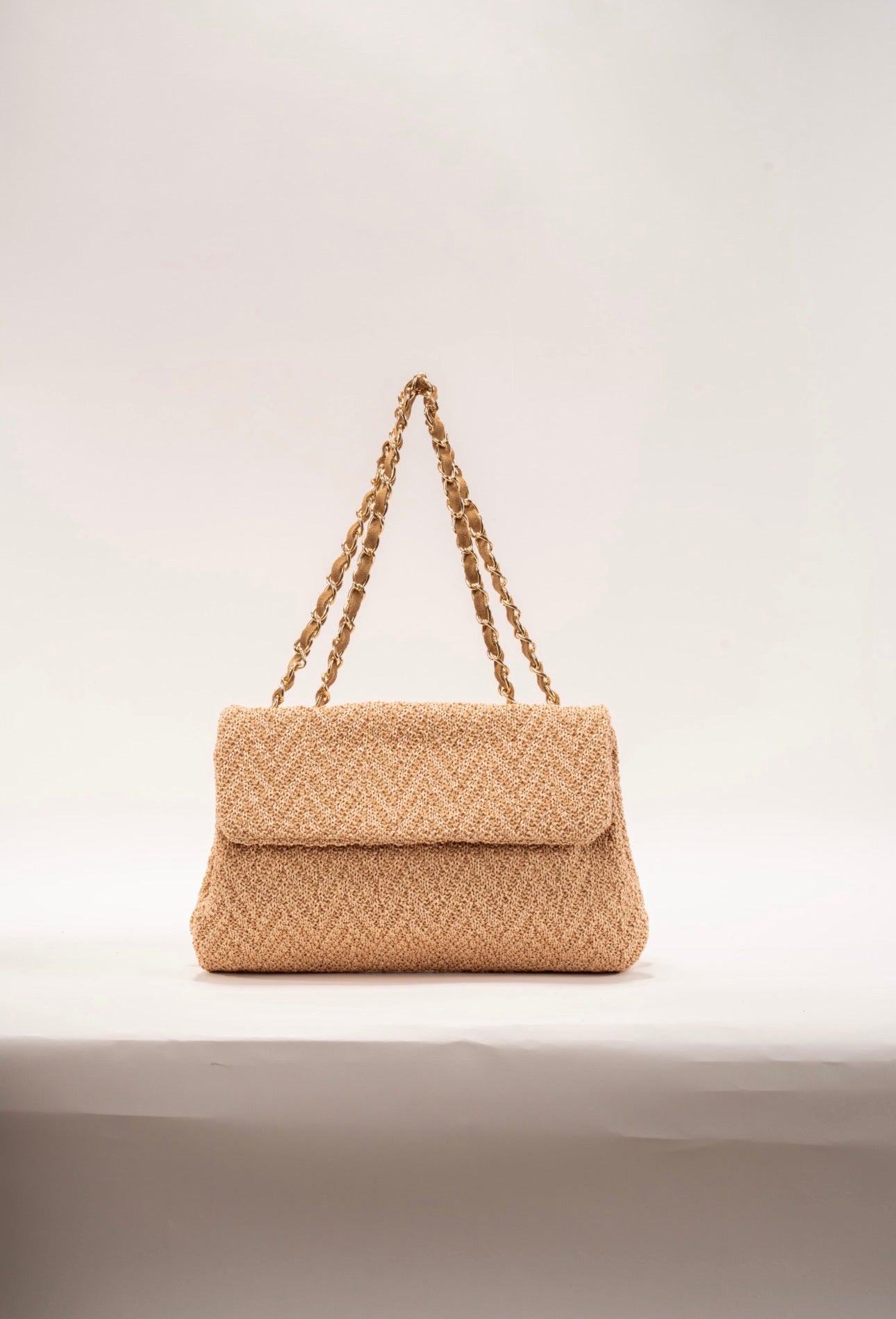 BIDINIS Clarice textured raffia bag Natural