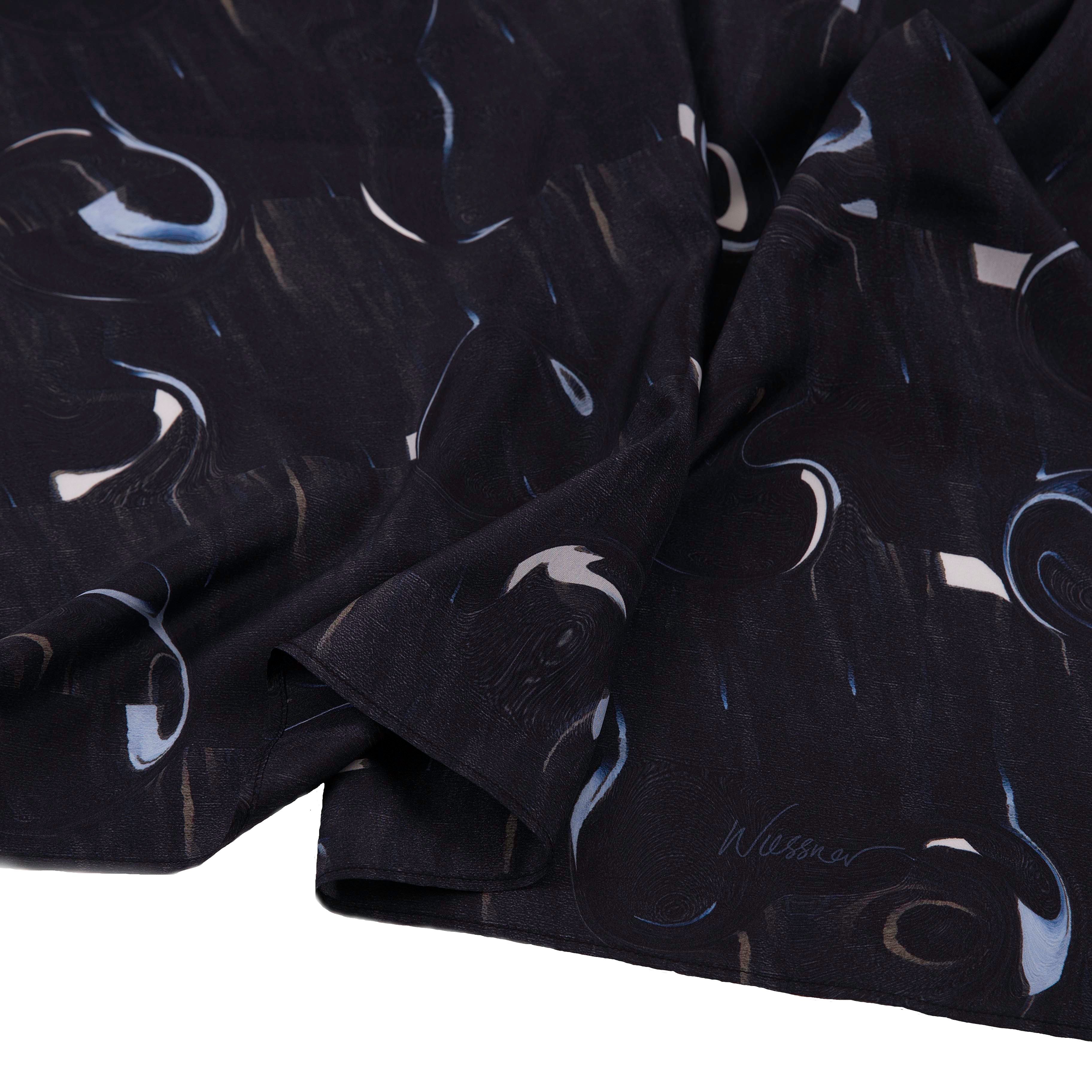 DANIELLE WIESSNER Printed Silk Scarf