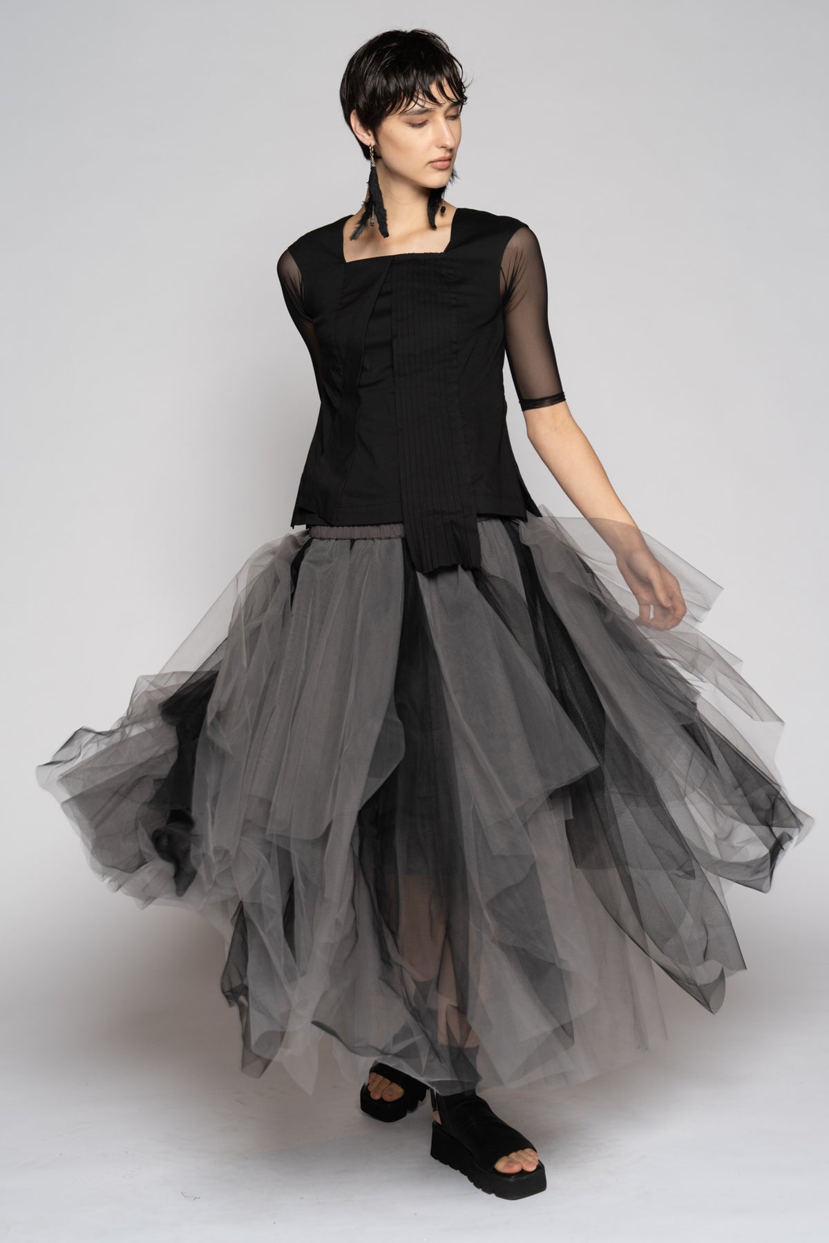 DOGSTAR Axis Tulle Skirt smoke