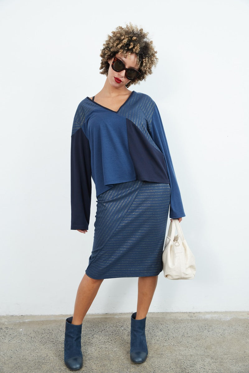 SYLVIA RILEY Geo Skirt