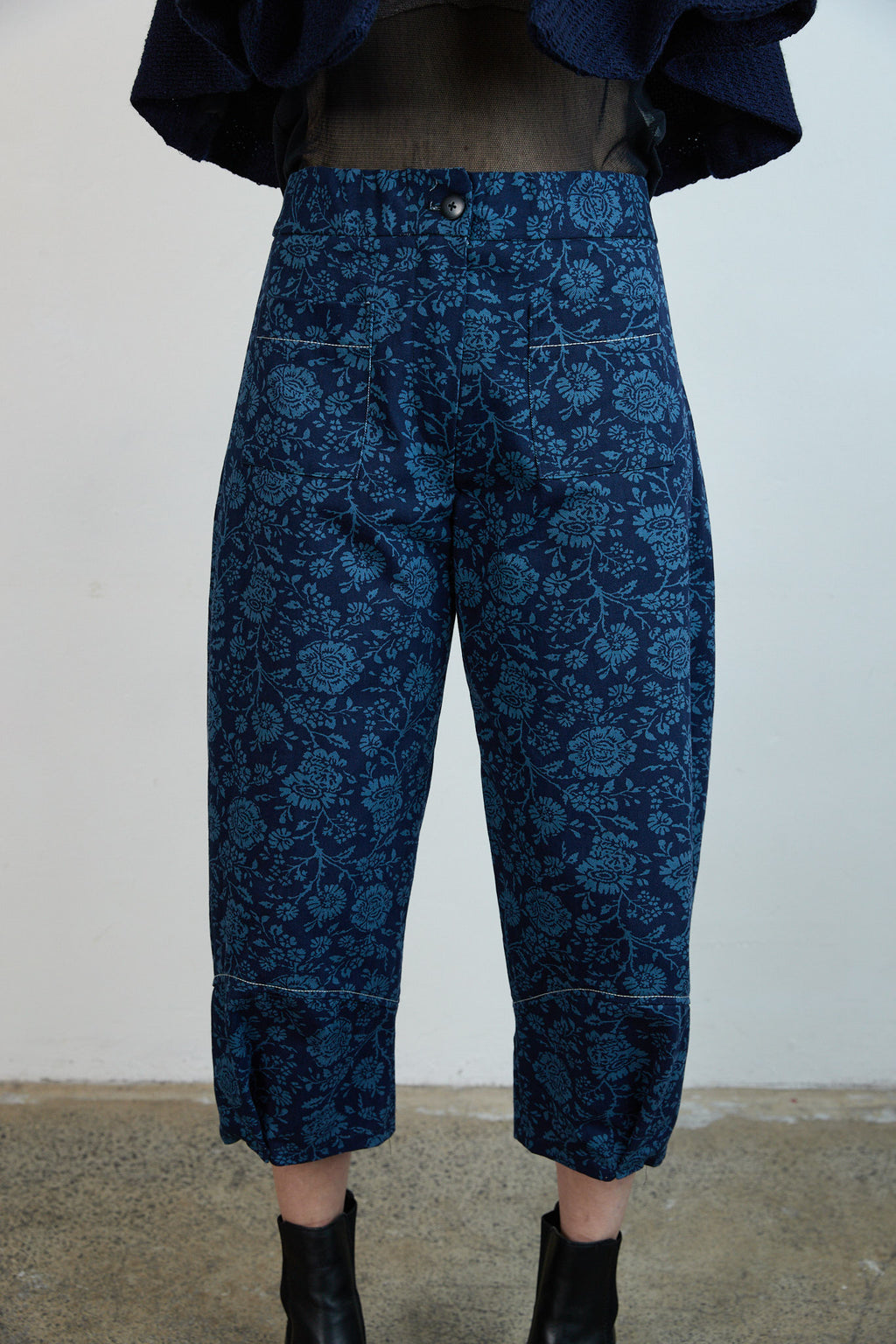 Otto Jeans Blue Printed Drill