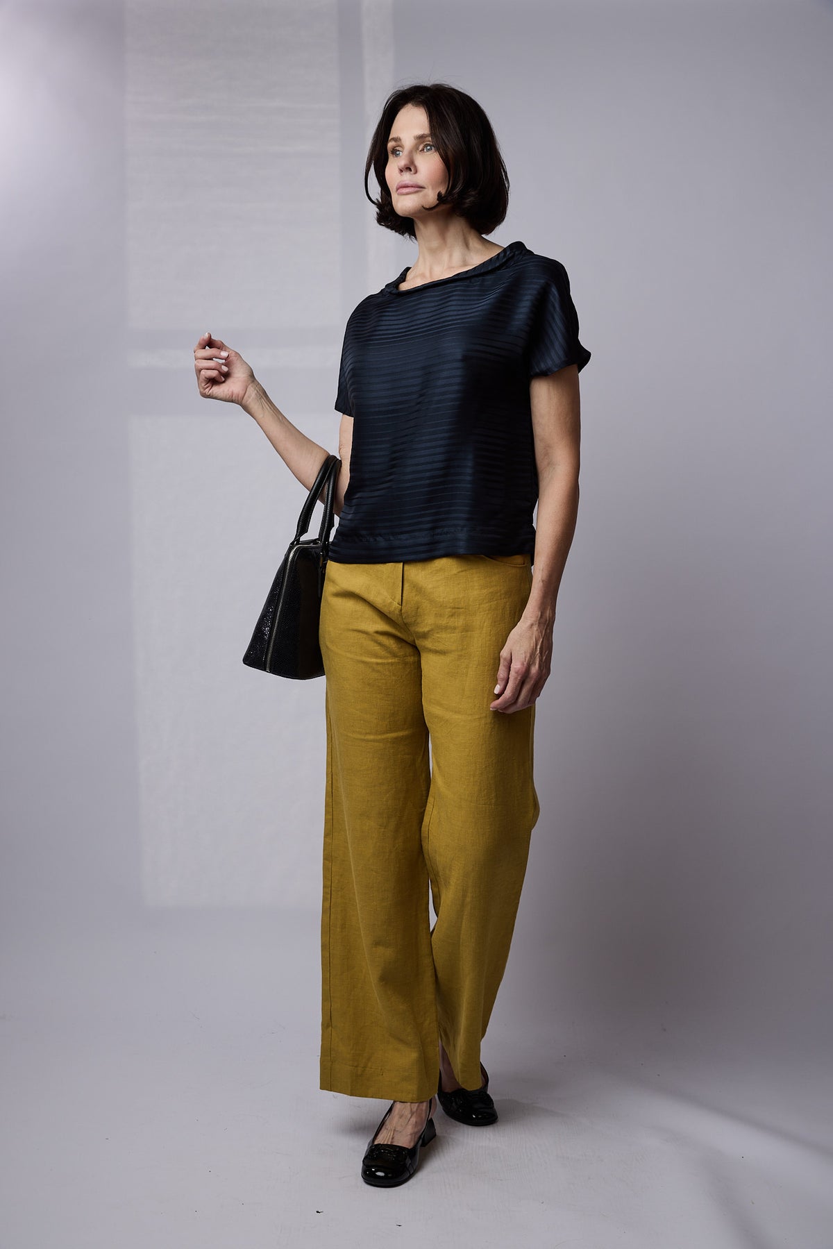 Florence Linen Pants Mustard