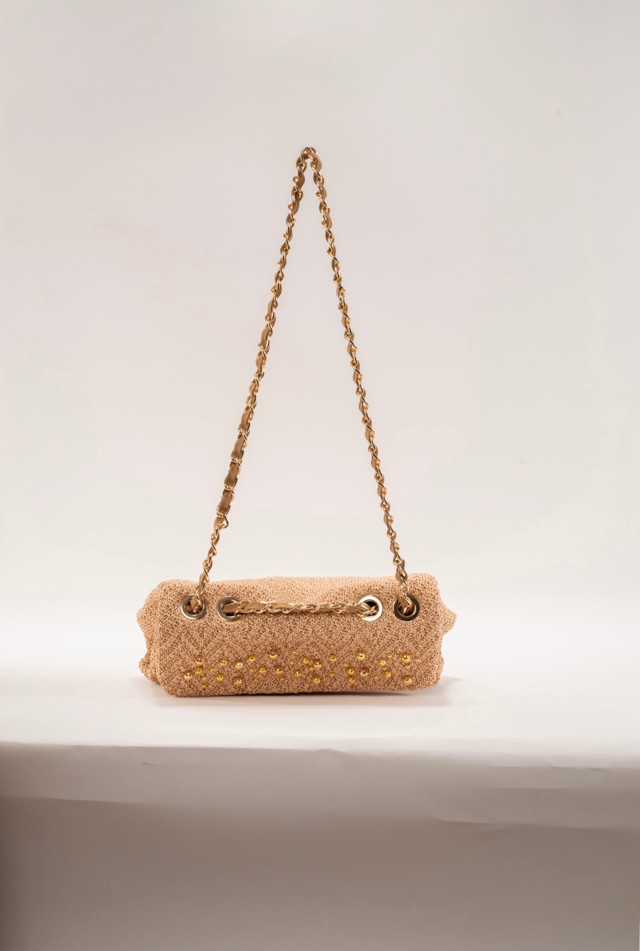 BIDINIS Clarice textured raffia bag Natural