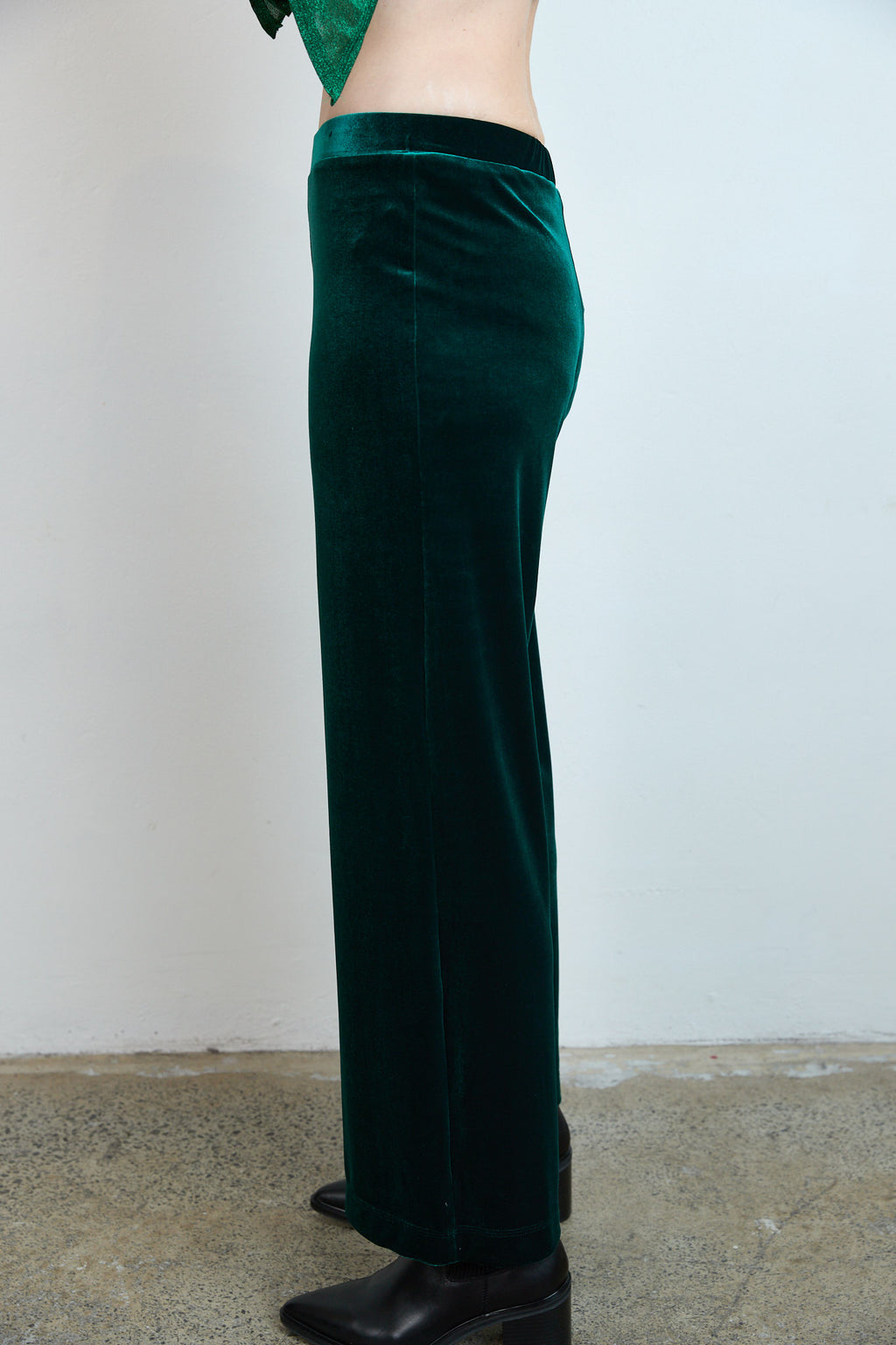 Velvet Pants Green