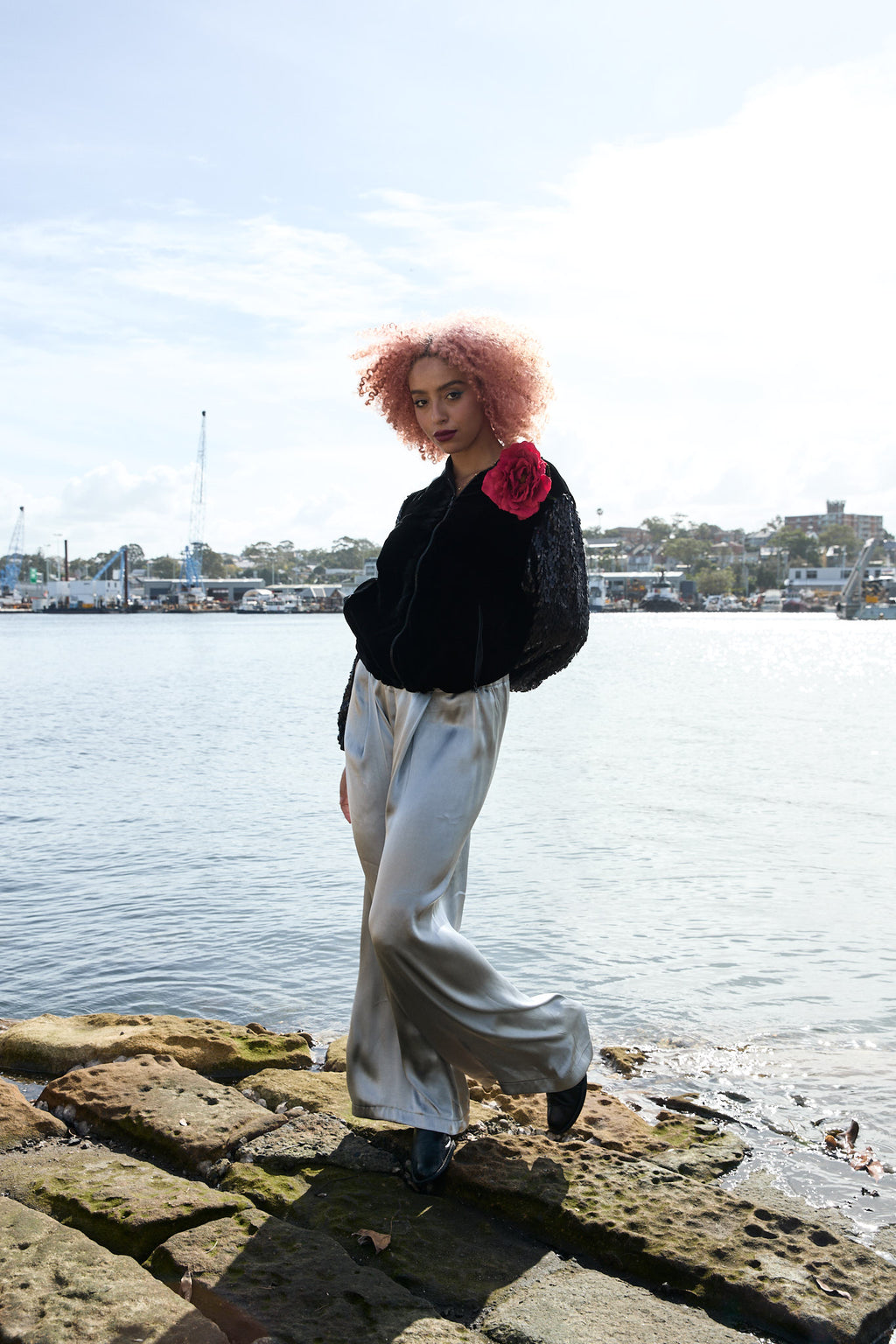 SYLVIA RILEY Dulcie Cropped Jacket