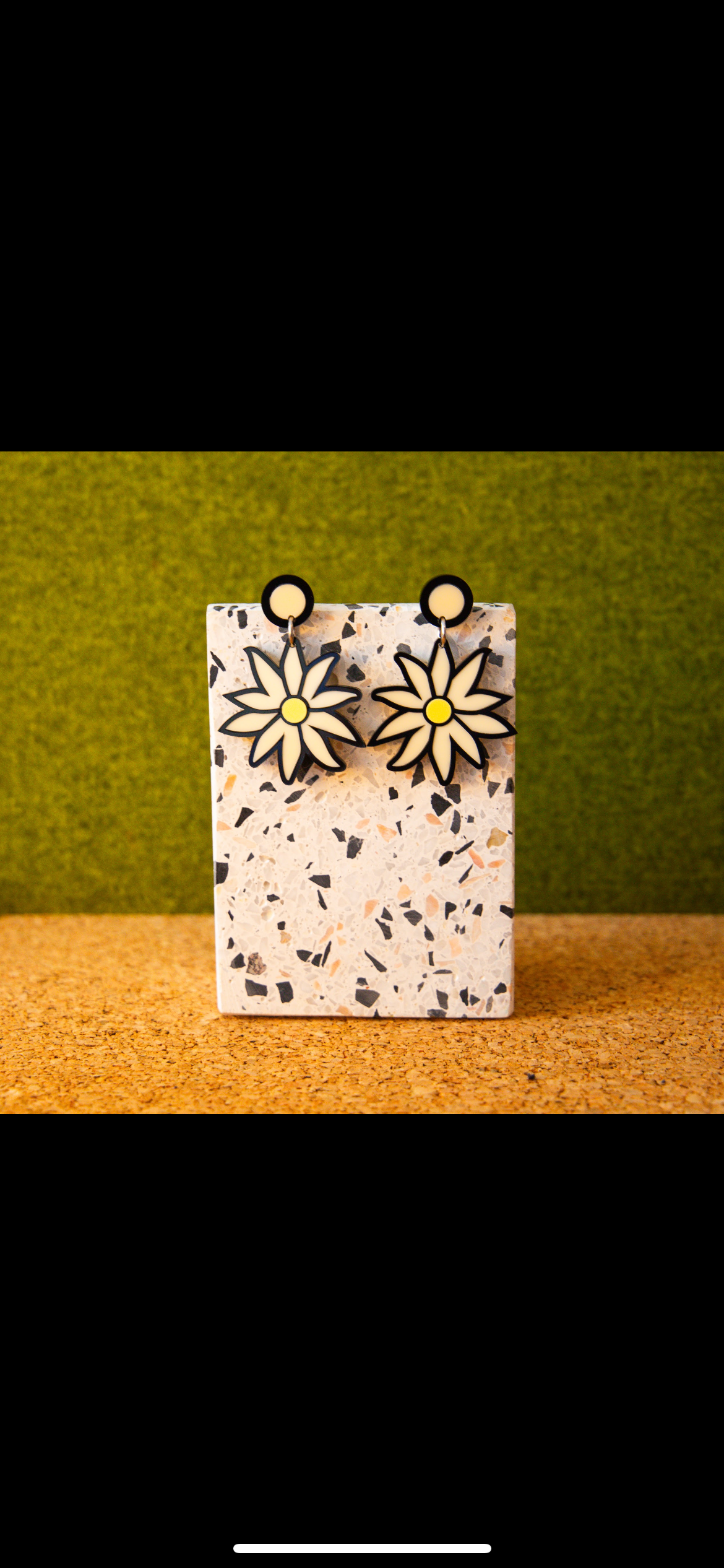 Flannel Flower Earrings