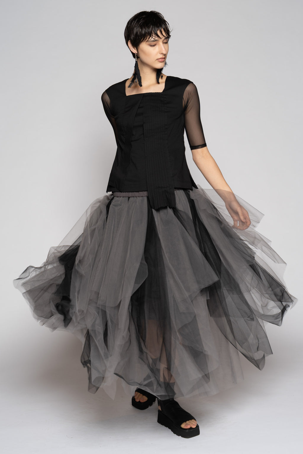 DOGSTAR Axis Tulle Skirt smoke
