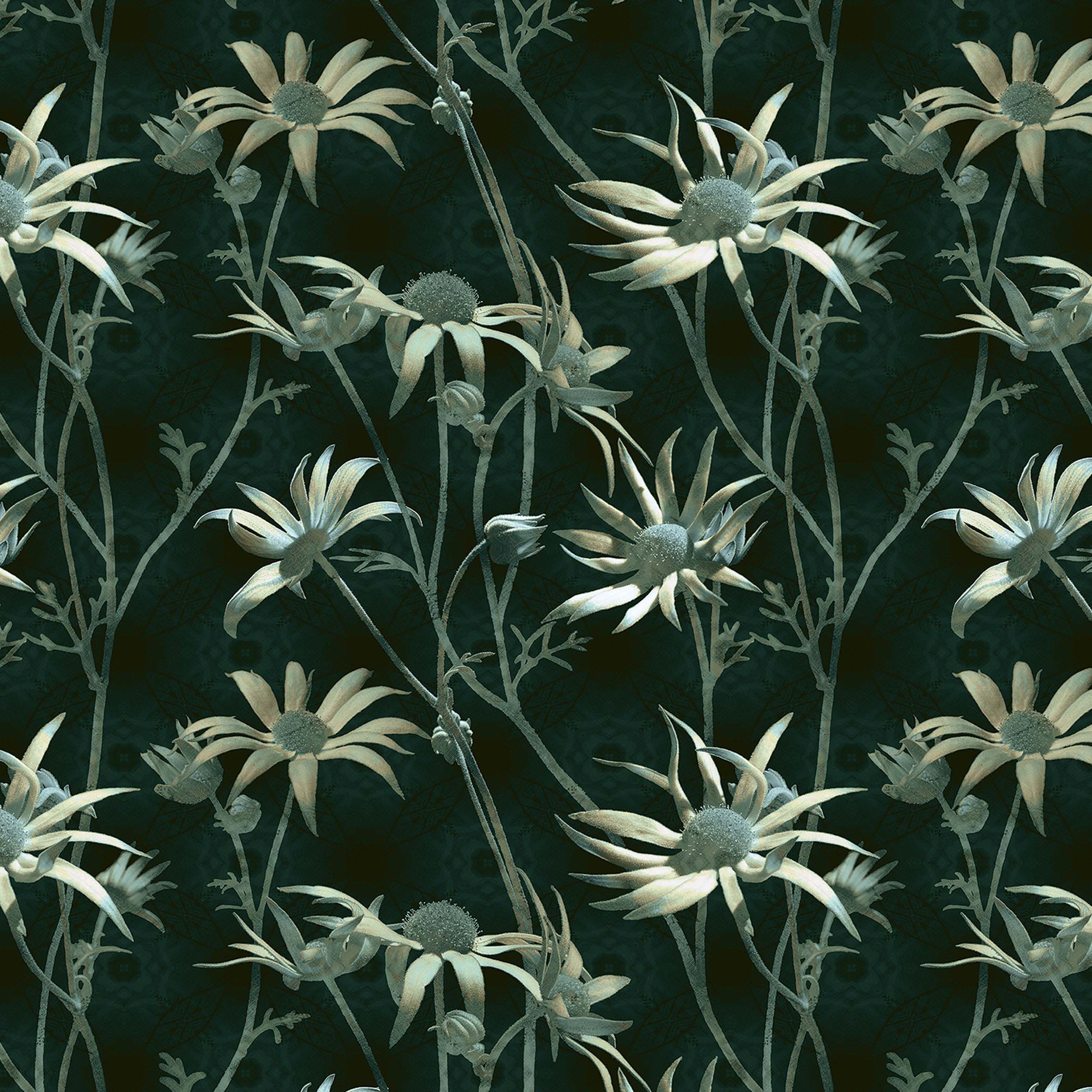 MS CHIEF DESIGNS Flannel Flowers in Chenille Frost