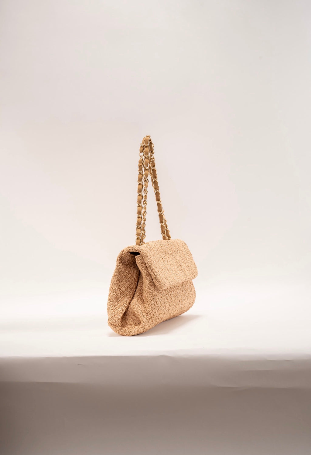 BIDINIS Clarice textured raffia bag Natural