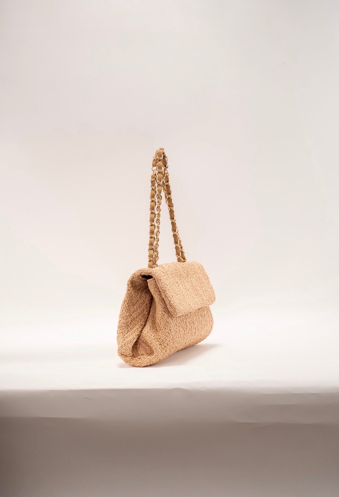 BIDINIS Clarice textured raffia bag Natural