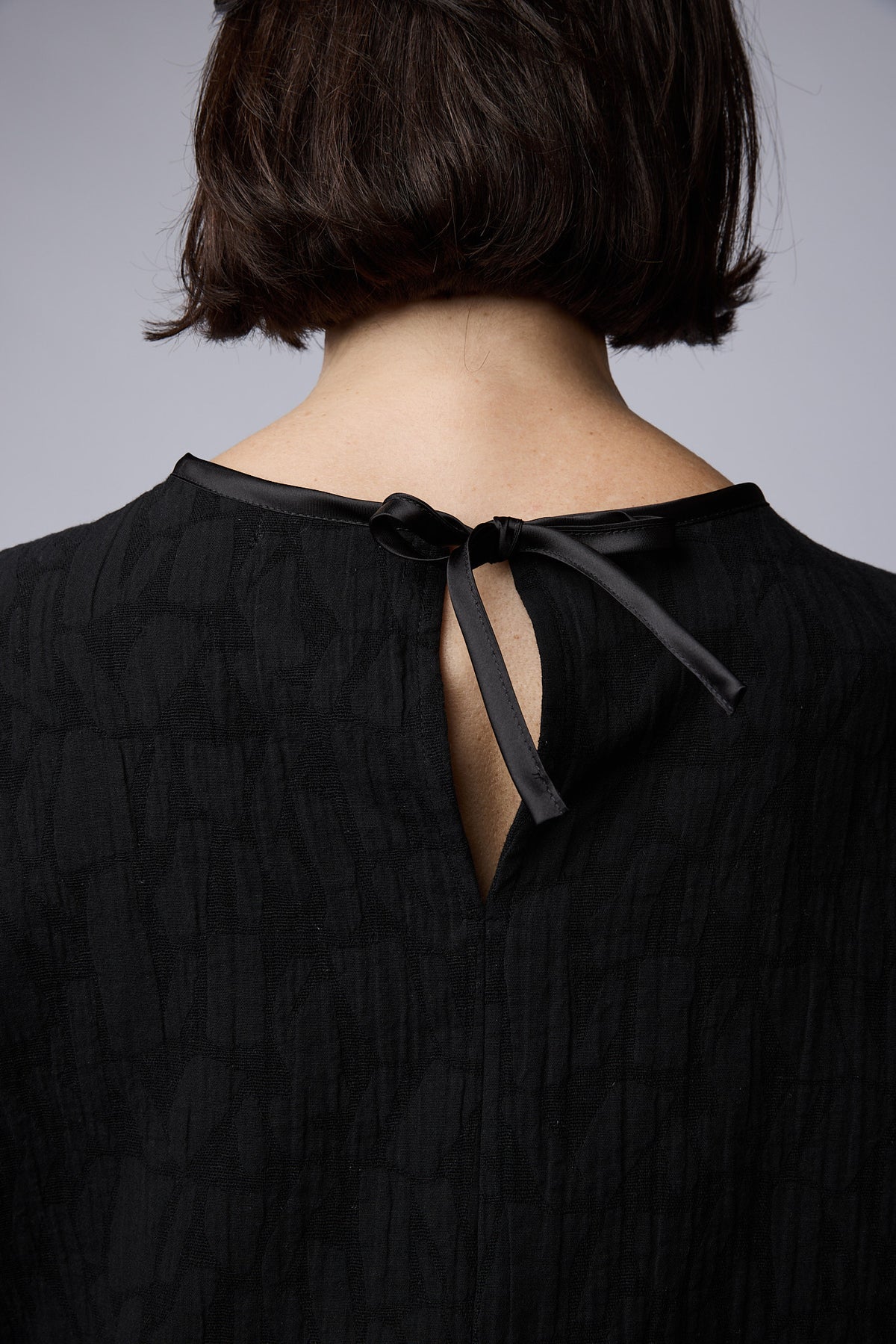 Anya Top Black Jacquard