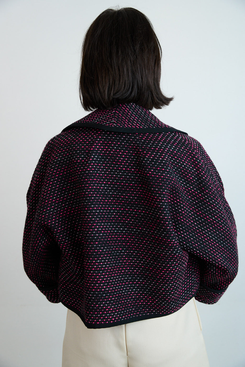 Eliza Italian Tweed Jacket Pink