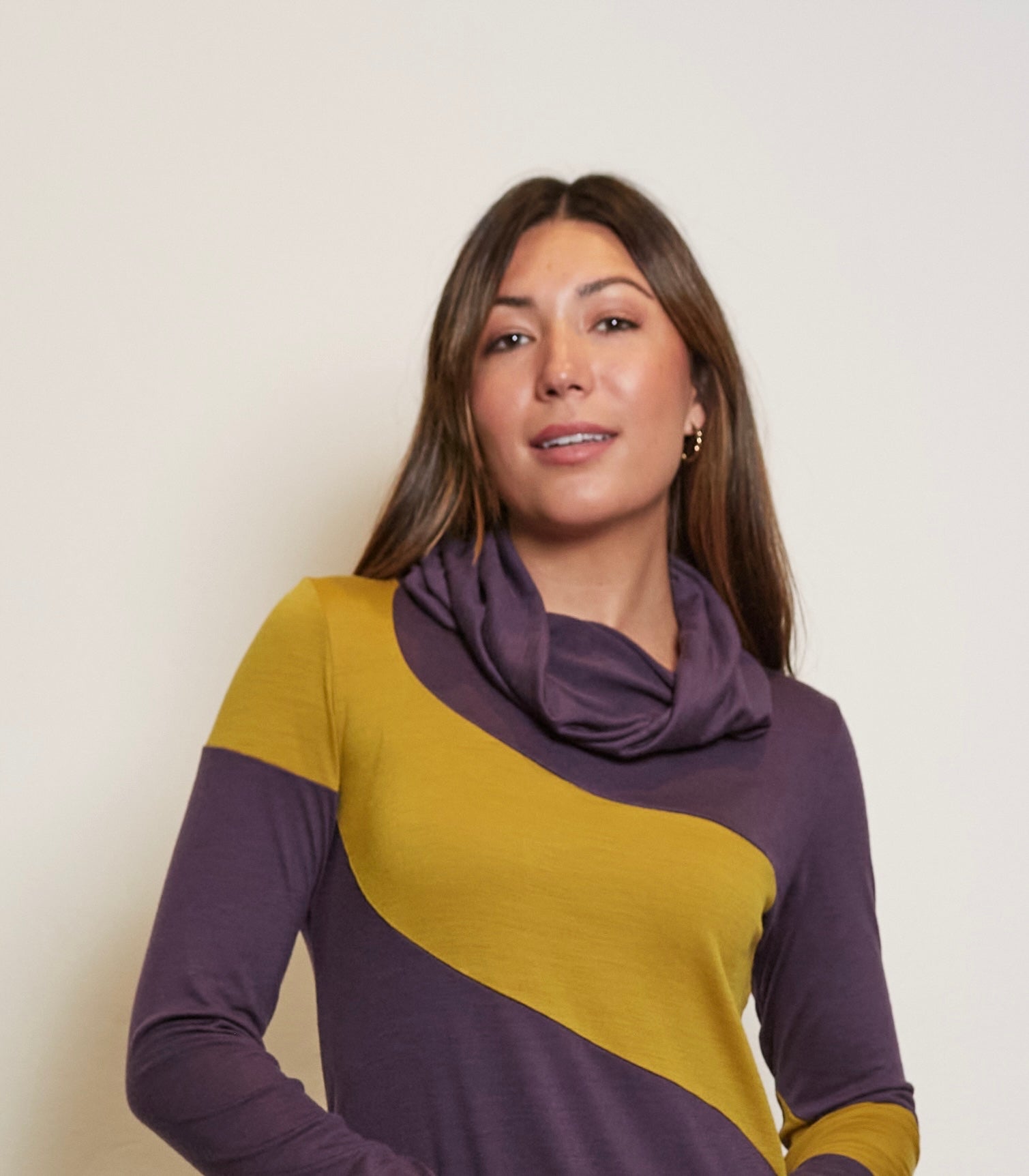 SYLVIA RILEY Cowl Neck