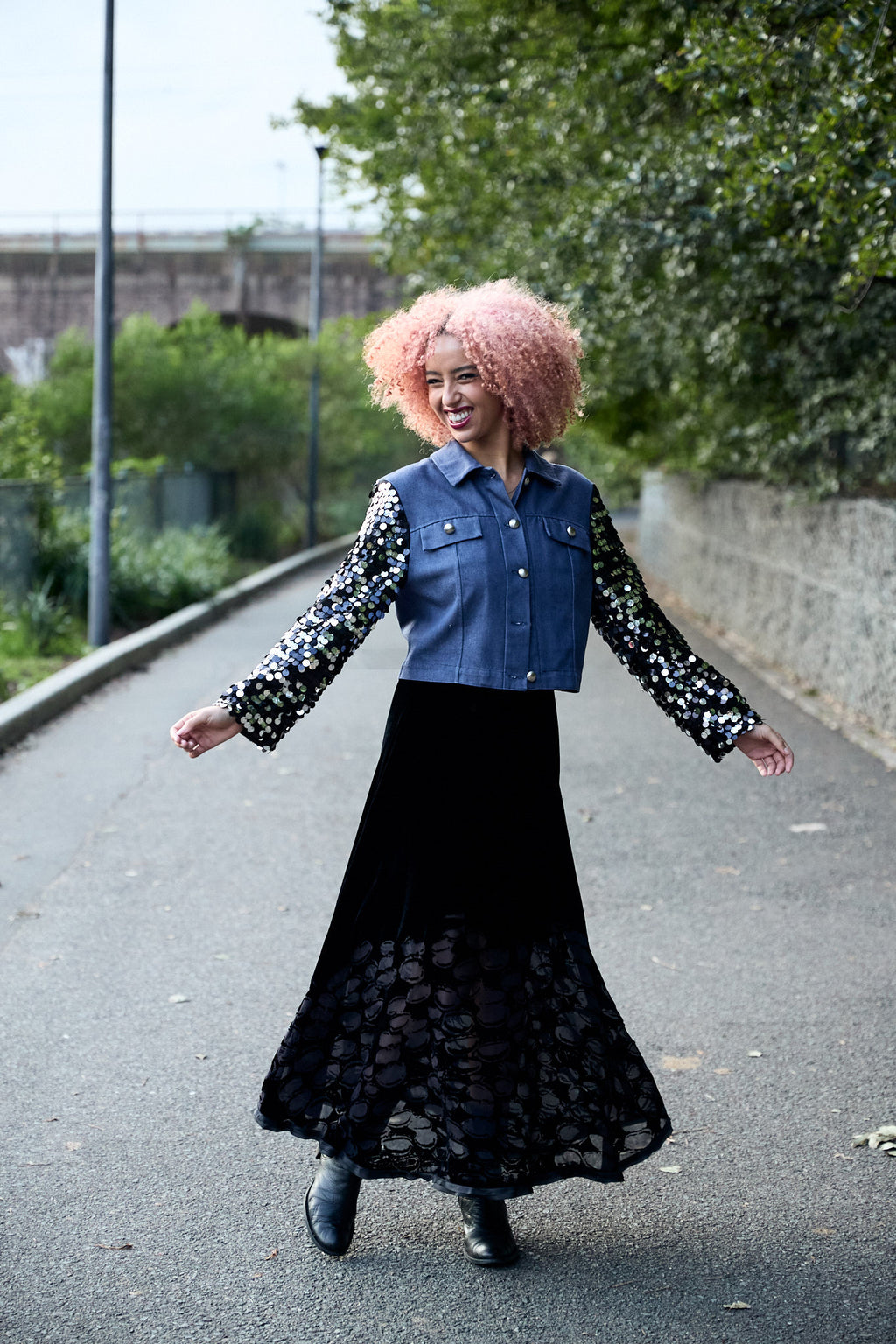 SYLVIA RILEY Dulcie Cropped Jacket