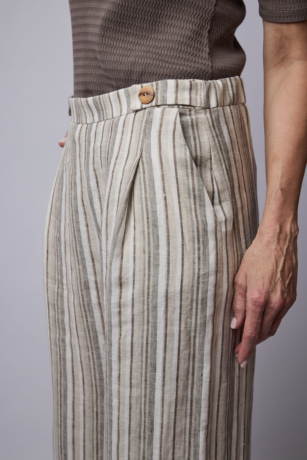 SYLVIA RILEY Remy linen pants