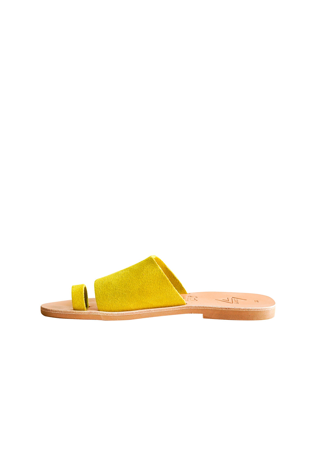 EVIE G Beta Yellow Suede Sandals