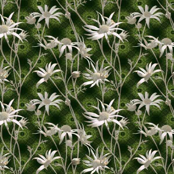 MS CHIEF DESIGNS Flannel Flowers in Chenille Forest