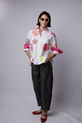 SYLVIA RILEY Calypso Shirt Flower Print
