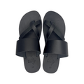 EVIE G Alpha Leather Sandals Black