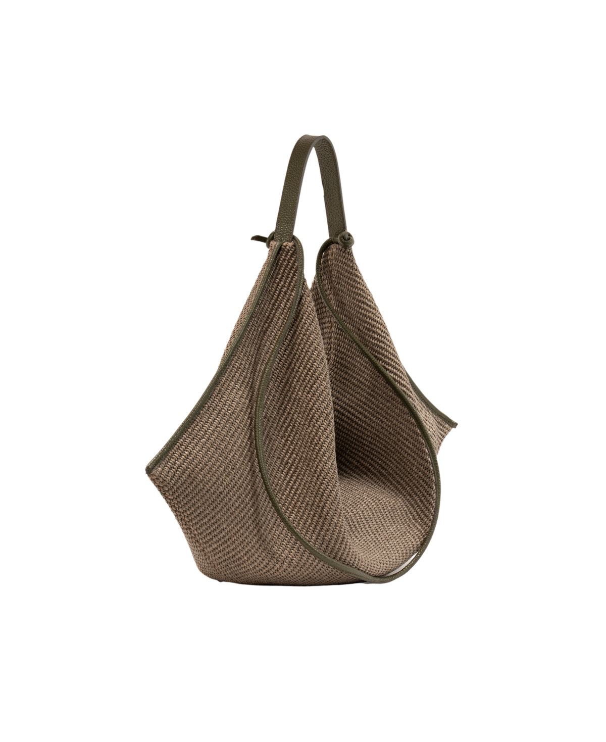 BIDINIS Eleonora hobo raffia bag Green