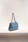 BIDINIS Clarice raffia bag Blue
