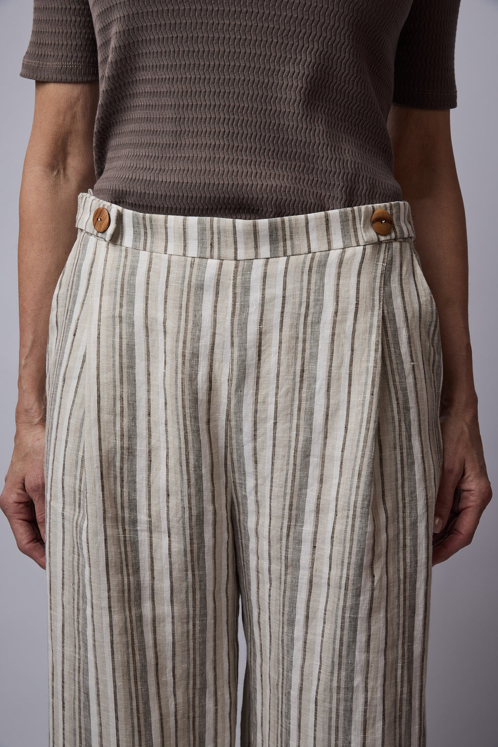 SYLVIA RILEY Remy linen pants
