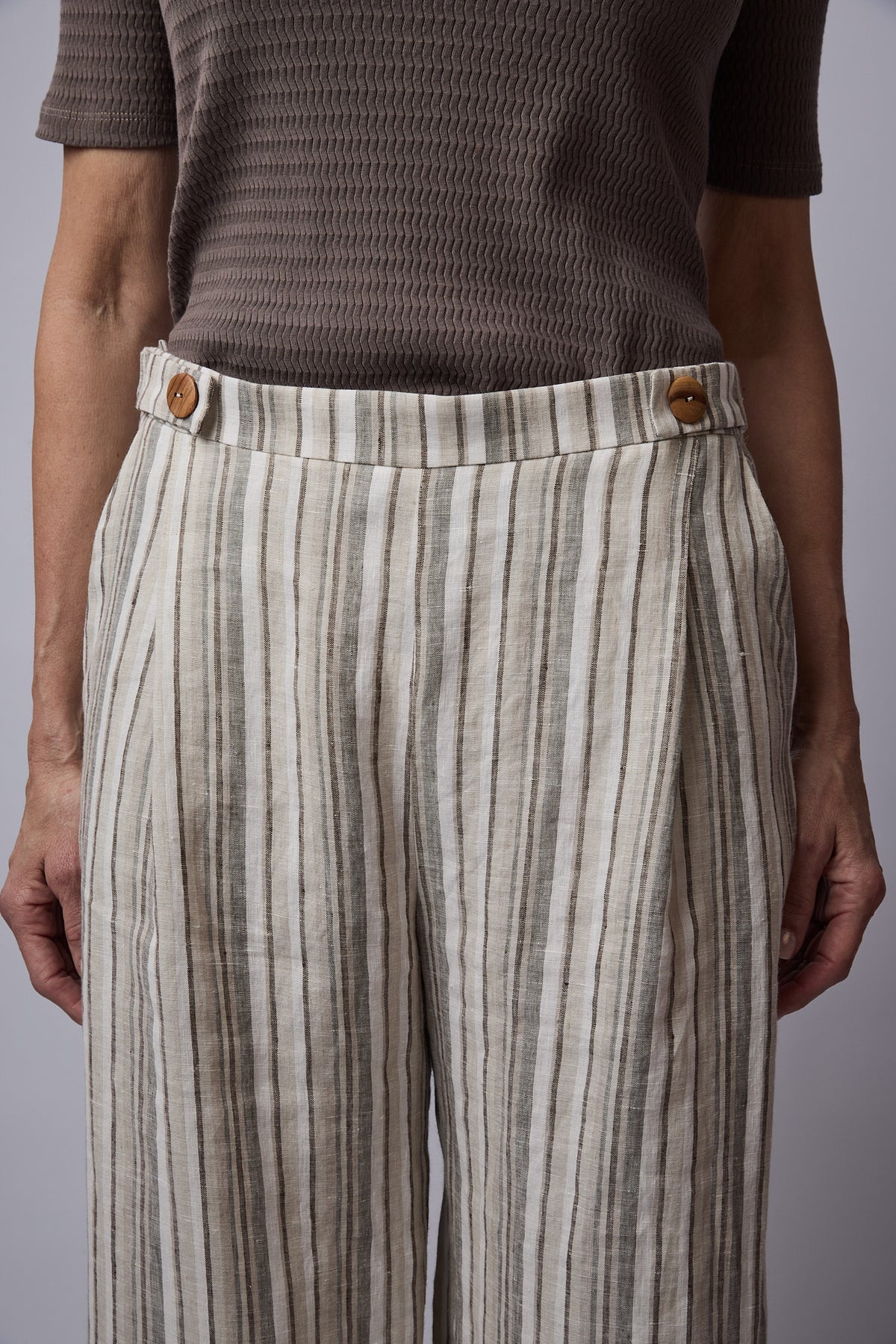 SYLVIA RILEY Remy linen pants