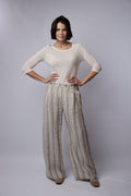SYLVIA RILEY Artemis Silk Georgette Top Ivory