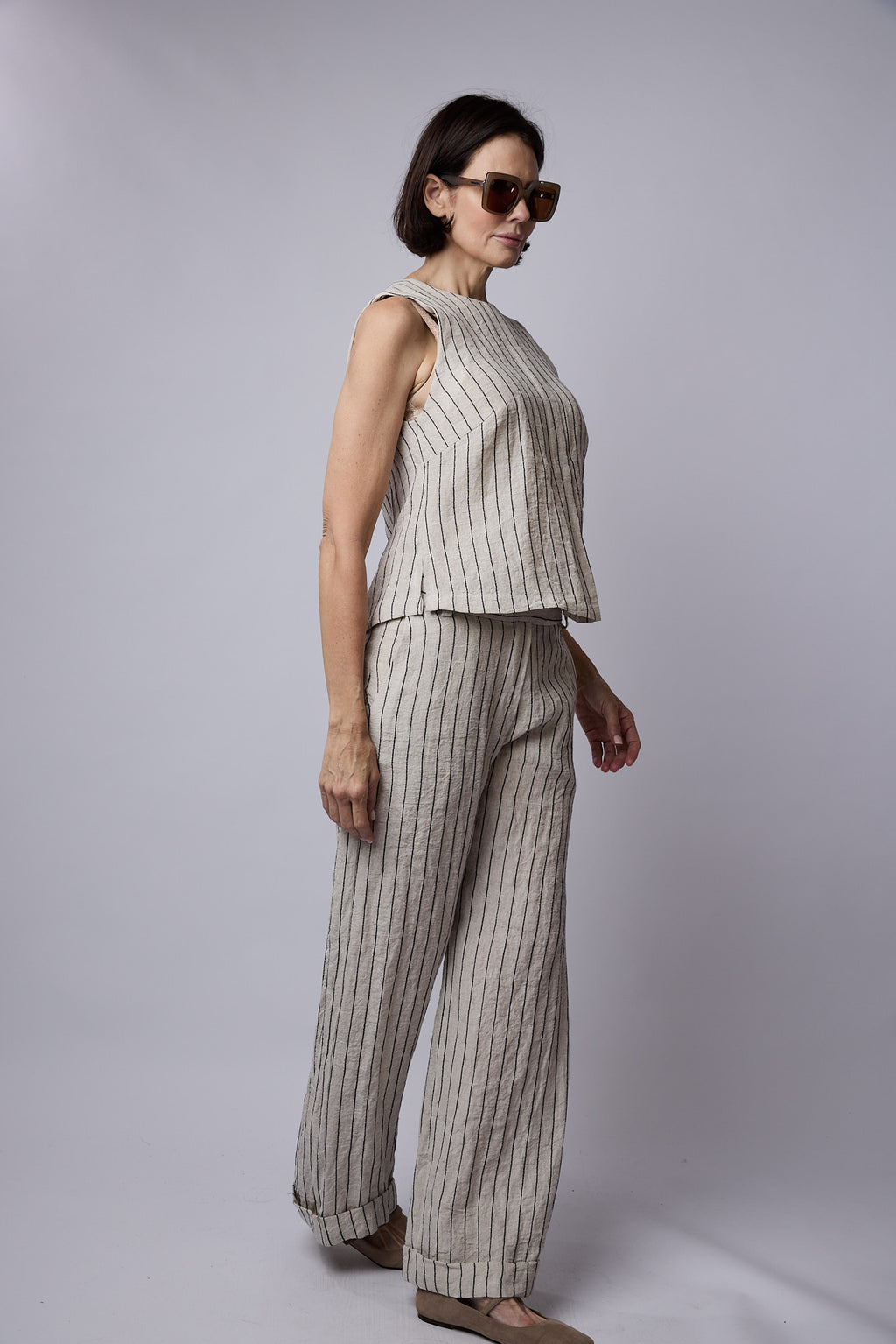 Julianne Stripe Linen Pants
