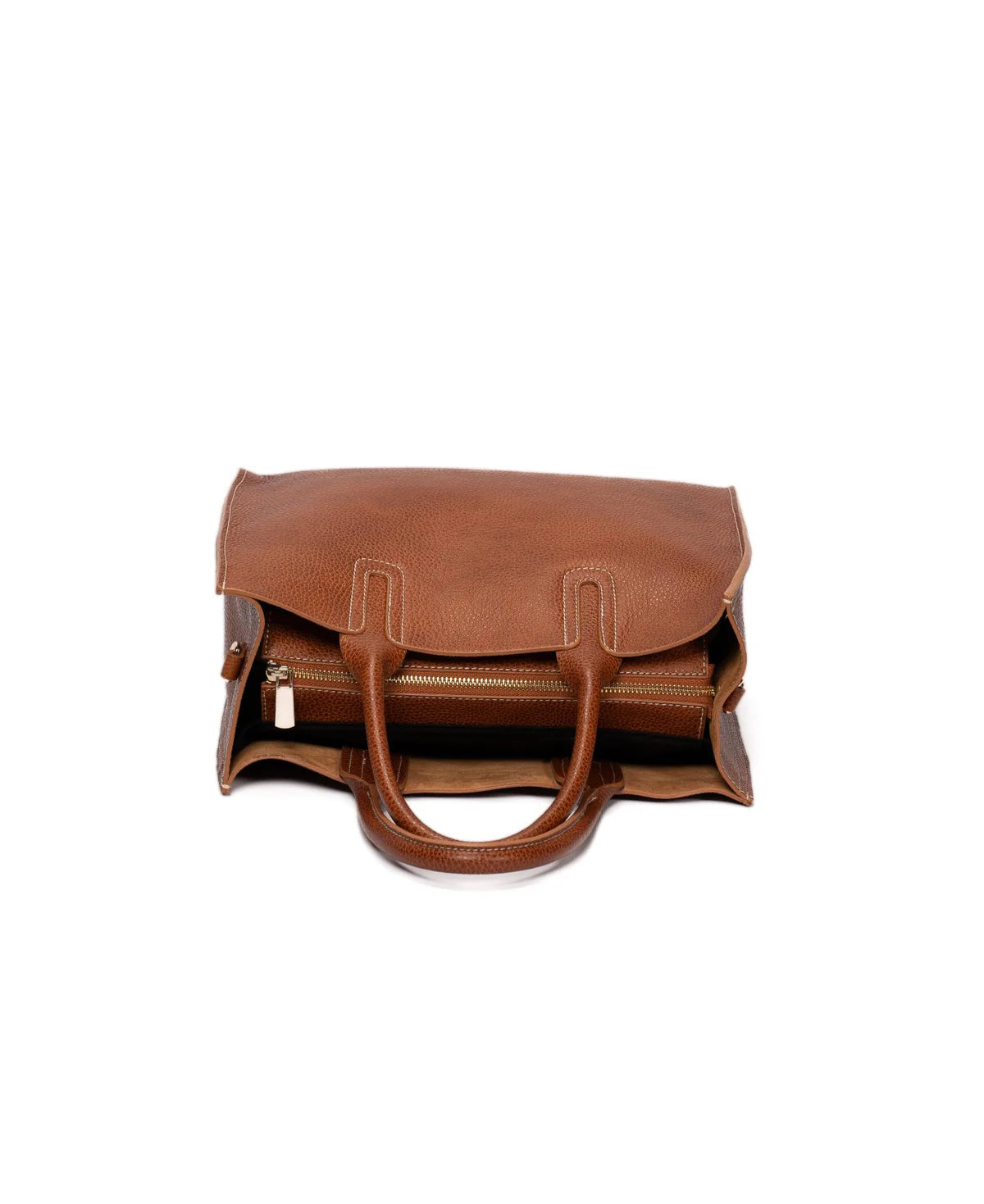 BIDINIS Florence Nappa Tote Rust Tan