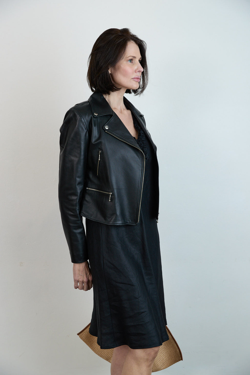 Leather Biker Jacket Black